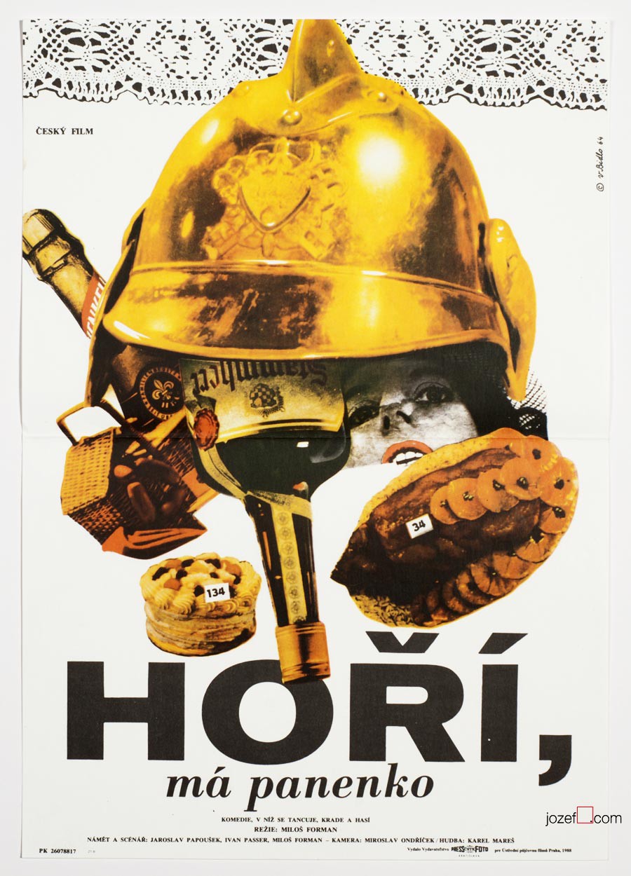 Fireman's Ball, Czech language poster