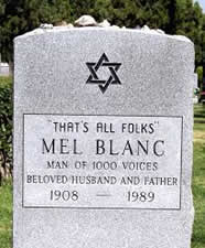 Mel Blanc's tombstone