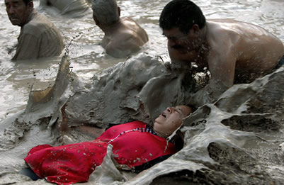 a river baptism