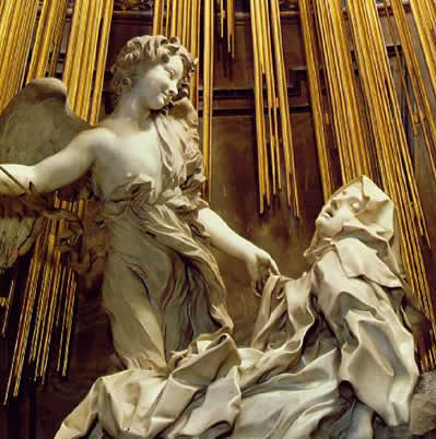 Saint Teresa pierced by an angel by Bernini
