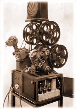 Moviola film editing machine