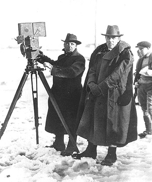 Billy Bitzer and D. W. Griffith filming