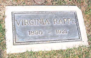 Virginia Rappe's Grave Marker