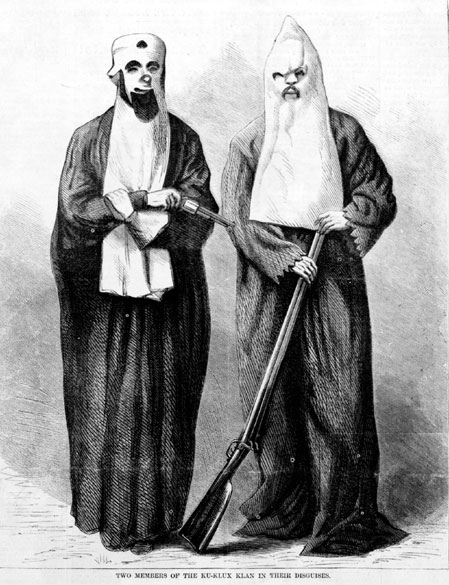 Klansmen in uniform in 1868