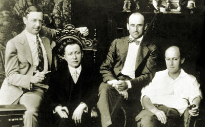 Lasky, Zukor, Goldwin, DeMille about 1916