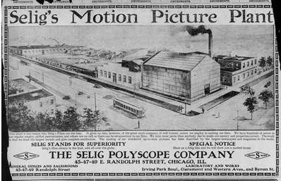 Early 20th century ad for Selig Polyscope Company