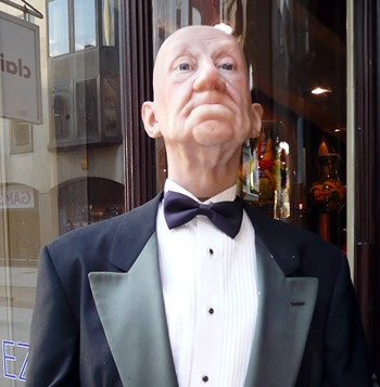 manikin of snooty butler