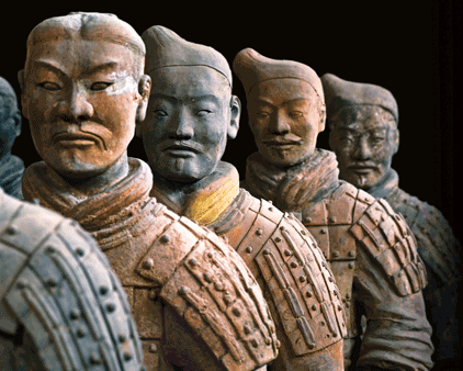 Terracotta Warriors, the burial vaults at Xi'an, China