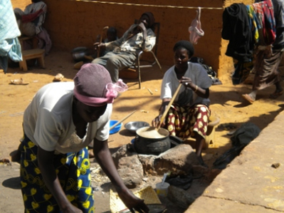 Women cooking in Burkina Faso