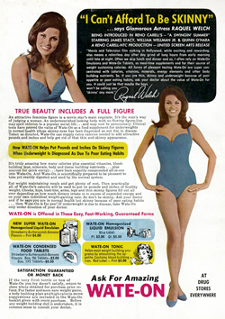 Advertisment for Wate-On 'I Can't afford to be SKINNY'