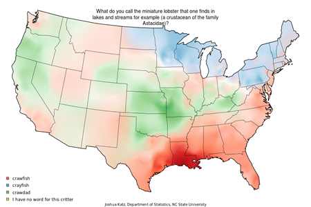 Dialect map of the US