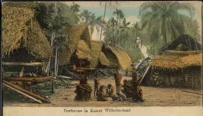 Picture of a New Guinea Village in the 19th century